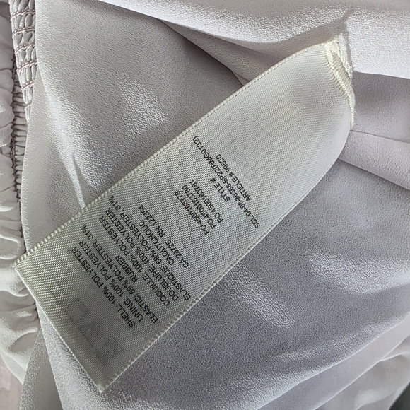 Aritzia Wilfred Bella slit smocked bodice puff sleeves Midi dress - Picture 8 of 11